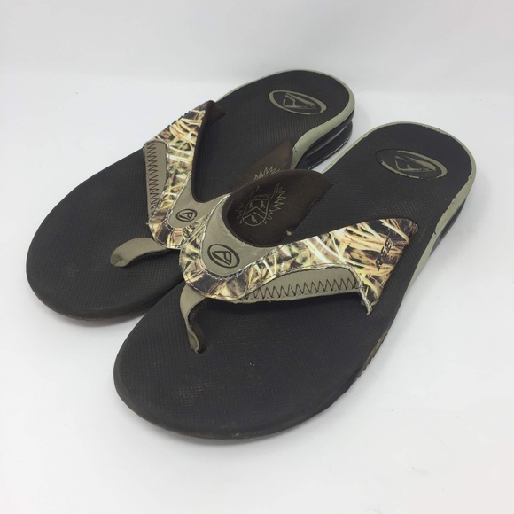 reef camo flip flops